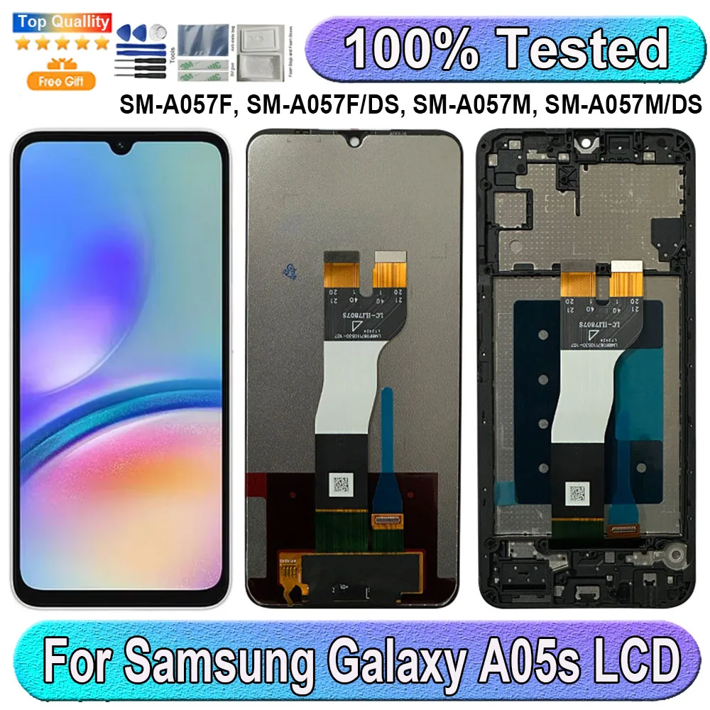 6.7''IPS For Samsung Galaxy A05s LCD Display Screen Touch Panel Digitizer Replacement Parts LCD With Frame SM-A057F A057M