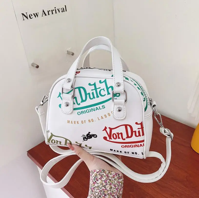 New Women Designer Ladies Shopping Crossbody Graffiti Purses And 2023 Luxury Handbag PU Leather Seashells Shoulder Bag For Women