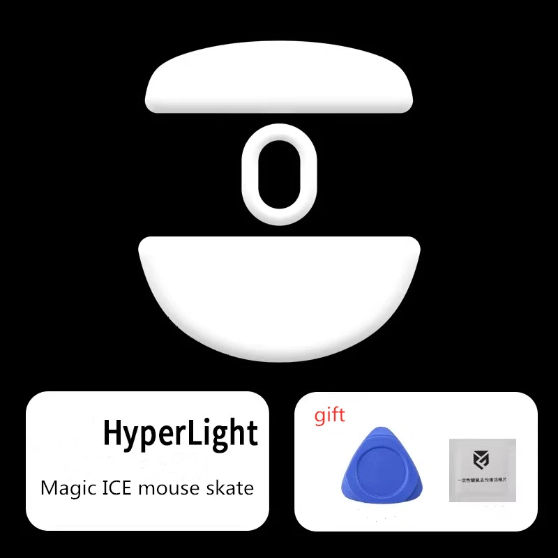1 Set Magic ICE Version Mouse Skates For Hitscan Hyperlight PTFE Arc Mice Glides Feet Smooth