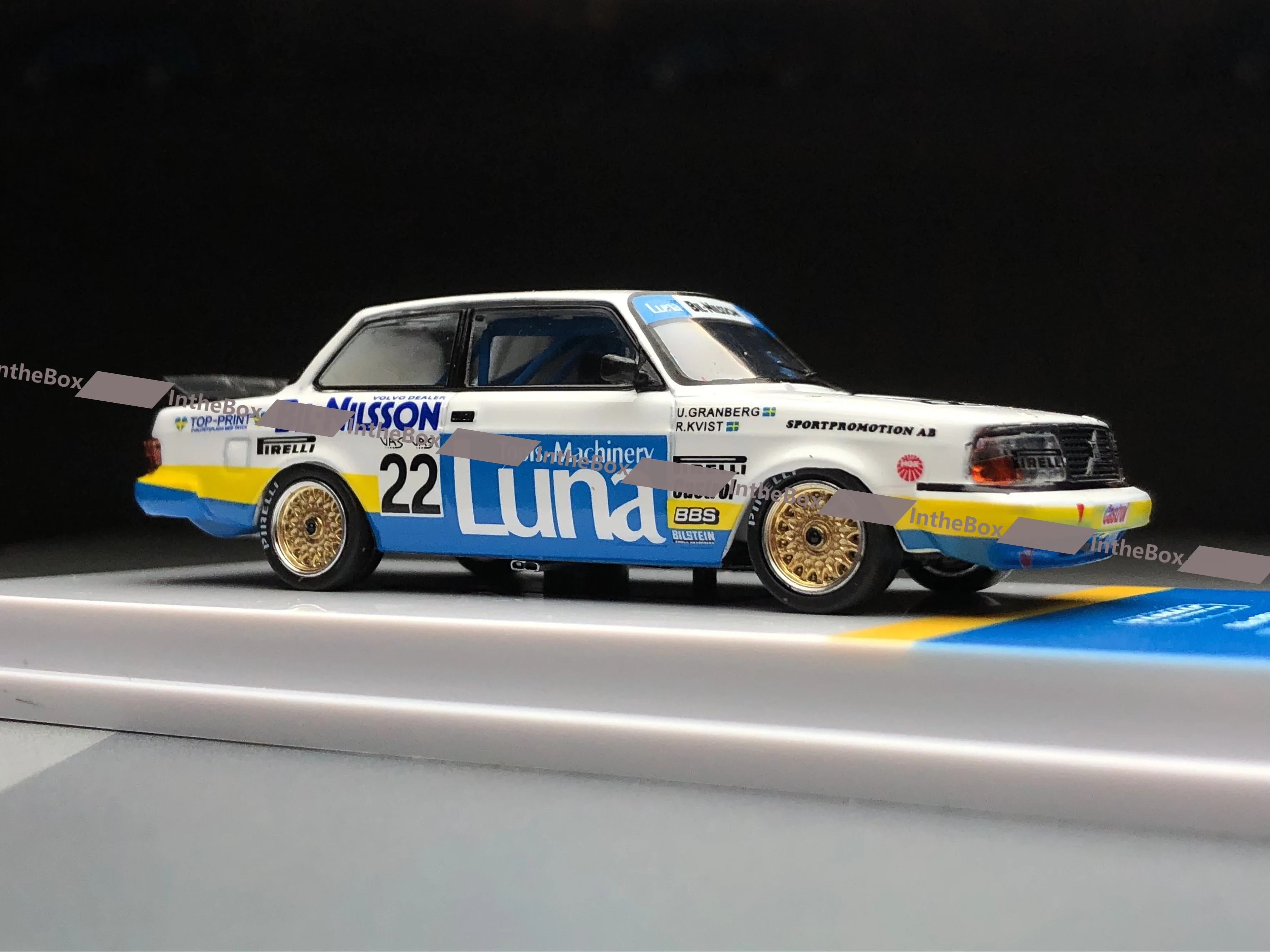 Tarmac Works 1:64 240 Turbo ETCC Zolder 1984 Winner Diecast Model Car