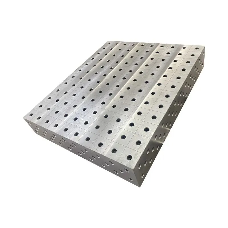 Cast iron three-dimensional flexible welding fixture riveting porous positioning two-dimensional flat robot workbench