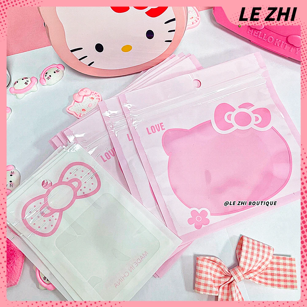 50PCS HelloKitty Self Sealing Opp Bag Maiden Heart Gift Bag Hand Account Material Packaging Snack Cookies Candy Packaging Bag