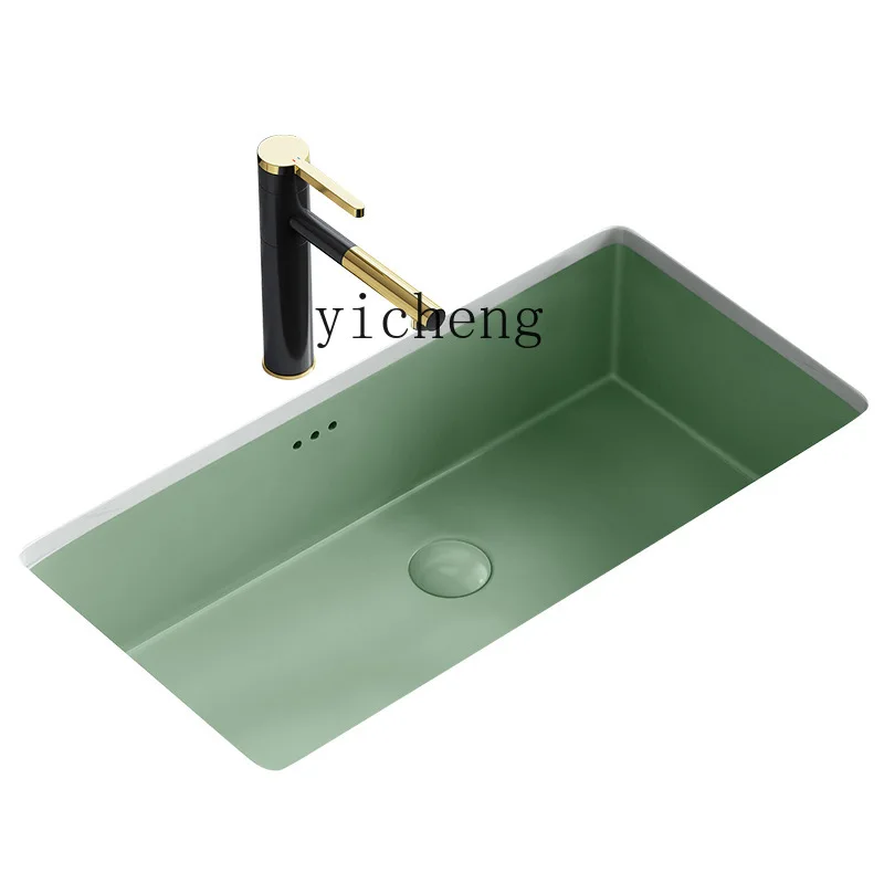 

Xl Large Capacity Drop-in Sink Ceramic Basin Pool Balcony Embedded Bathroom Stone Basin