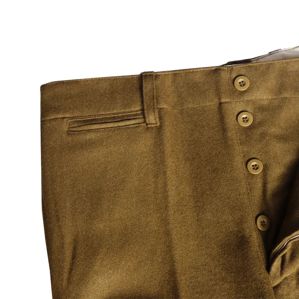 WWII WW2 M37 Pants Uniform US Woolen Cloth Trousers Normandy Landing Retro WW2 Training Uniform Khaki Winter Wear