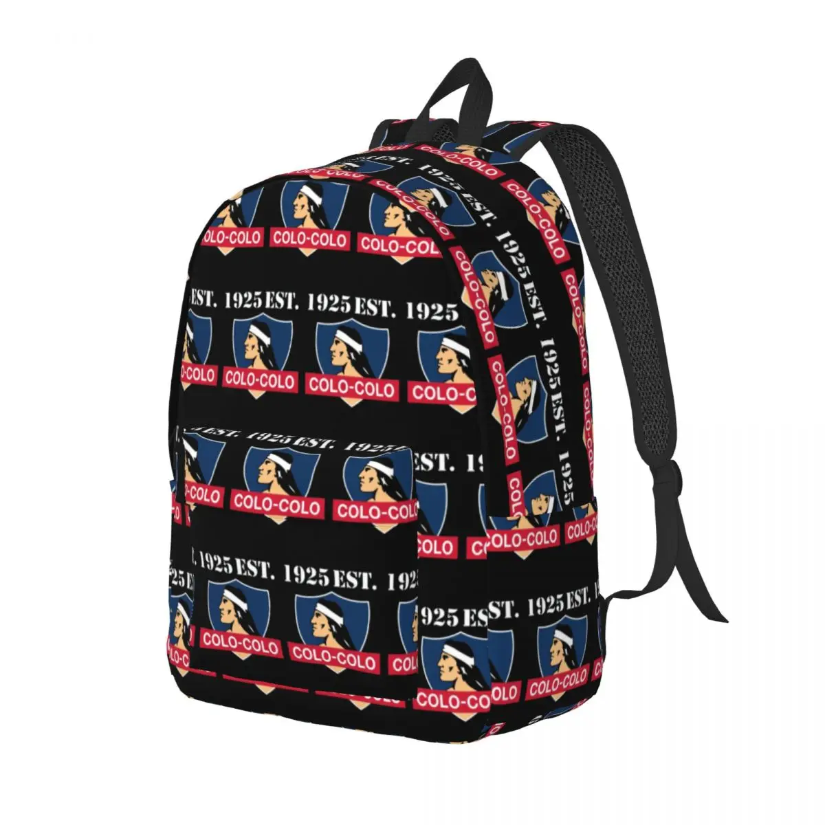 Social Y Deportivo Colo Colo Chile Student Backpack School Bag Hiking Travel Daypack Boys Girls Fashion Bookbag Shoulder Bags