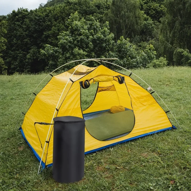 

Camping Mattress, Memory Foam, Short Plush Surface, Army Green, with Storage Bag