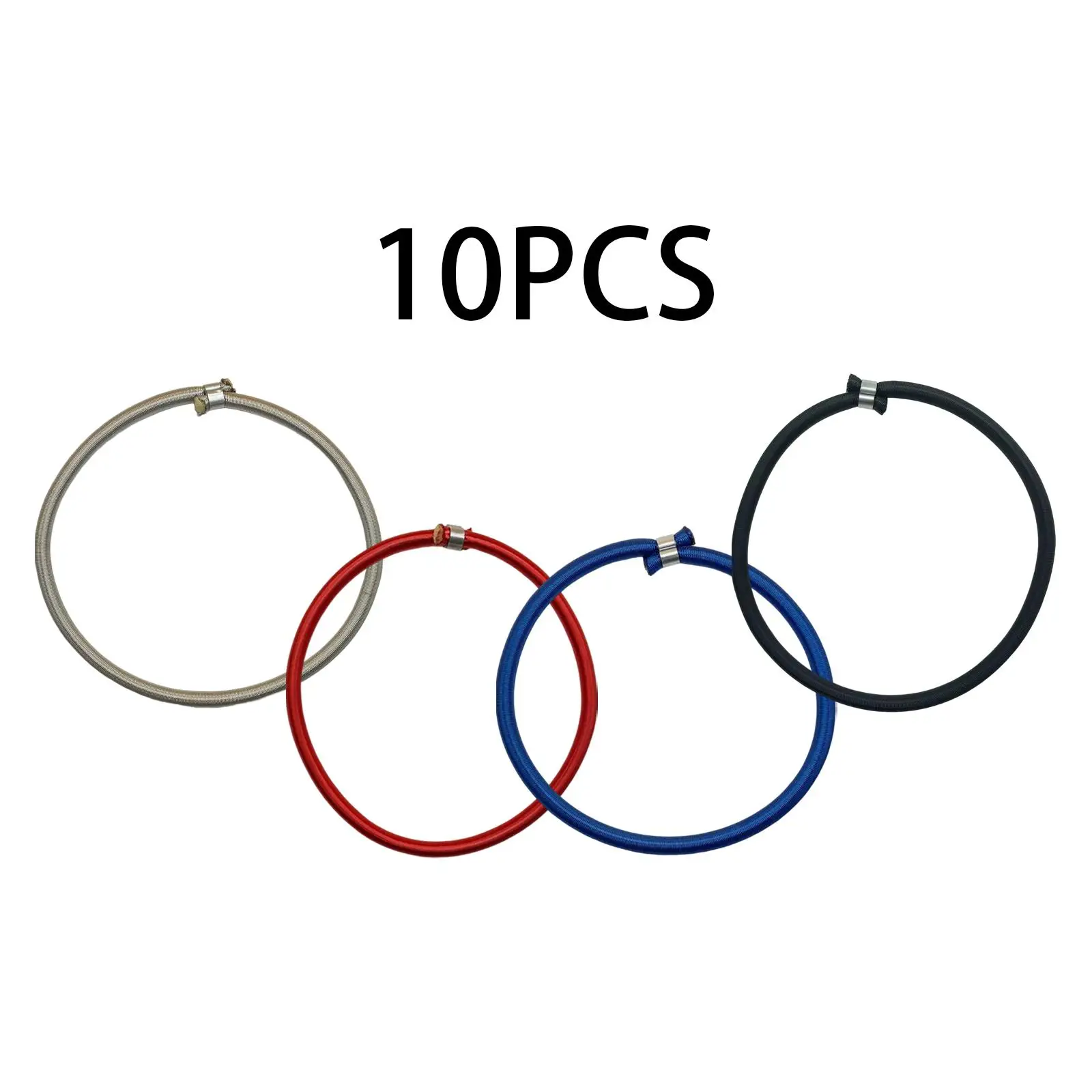 10 Pieces Trampoline Elastic Rope Elastic Ties for Fitness Trampoline Tarp