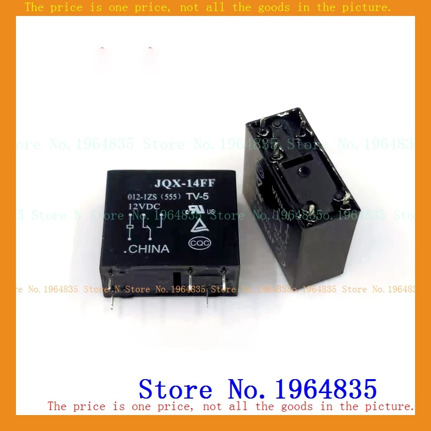 HF14FF JQX-14FF 012-1ZS 12VDC 10A DIP-5