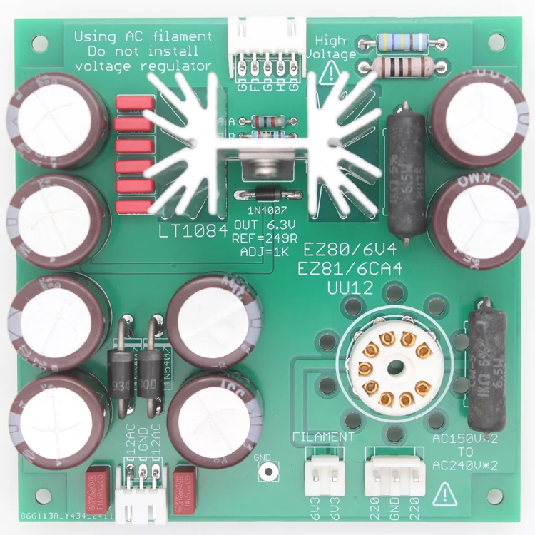 EZ80/6V4 EZ90/6X4 EZ81/6CA4 6Z4 High-voltage TUBE Power PCB