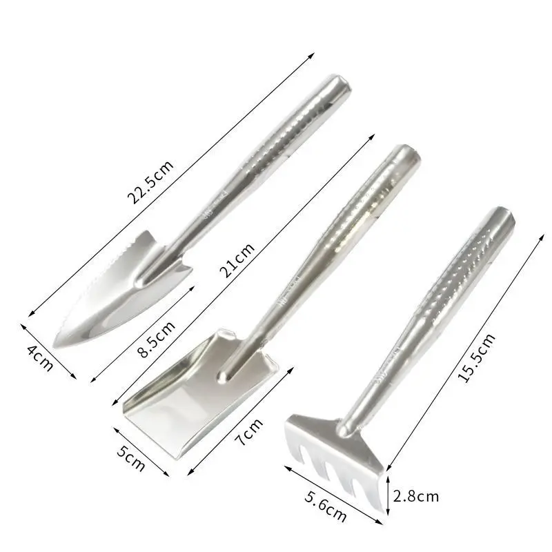 Gardening Tools Set 3Pcs Small Shovel Home Gardening Flower Pot Planting Vegetables Loosening Soil Hand Tool Beach Digging