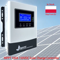 WIFI 100A 80A 60A 12V/24V/48V Auto DC Input MPPT Solar Charge Controller Parameter Adjustable LCD Display Solar Panel Regulator