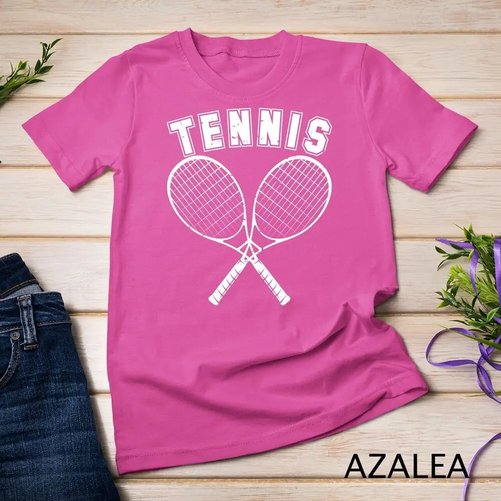 Vintage Tennis Rackets Outdoor Sport Birthday Gift Unisex T-shirt