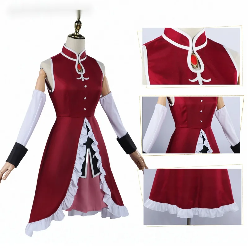 Puella Magi Madoka Magica Kyoko Sakura Cosplay Costume Role Play Comic With Dress Hallowmas Party Wigs Anime Prop