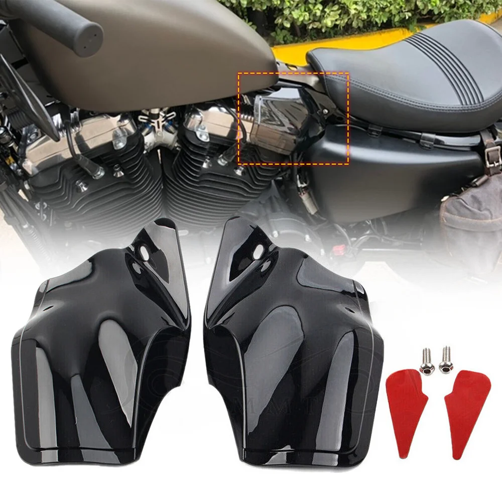 

Motorcycle Front Reflective Saddle Shields Air Heat Deflector Fits For Harley Sportster 48 72 883 1200 XL Forty Eight 2004-2023