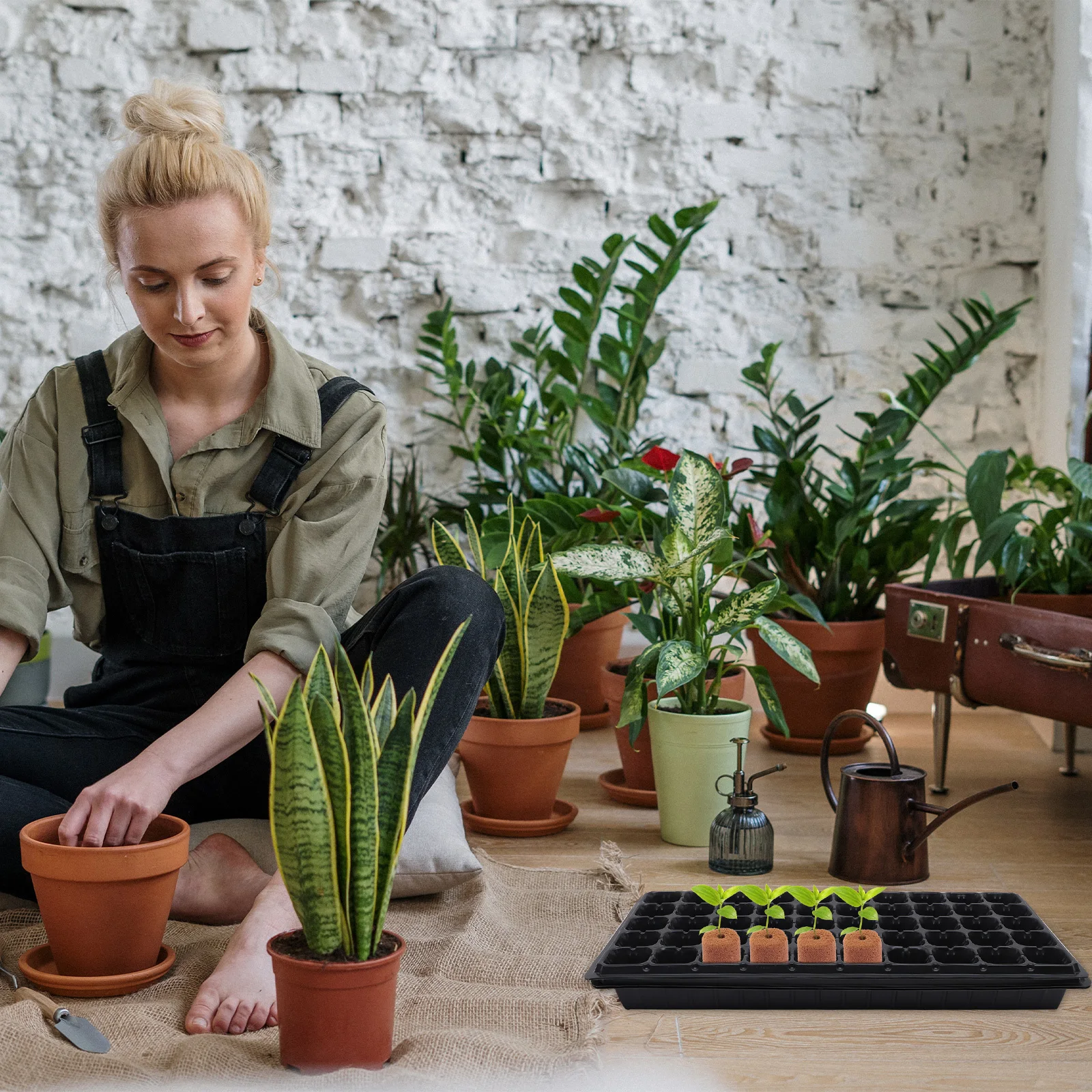 

100pcs Seedling Soil Blocks Peat Nutrient Soilless Cultivation Blocks For Garden Plant Growing Starter Soil