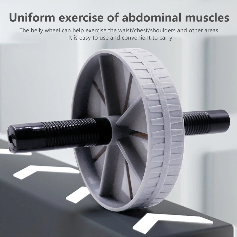 

1Pc Abdominal Wheel Strong Load Bearing Non-slip Roller Strengthen Muscle Exercise Equipment Fitness Training Home Use Silent