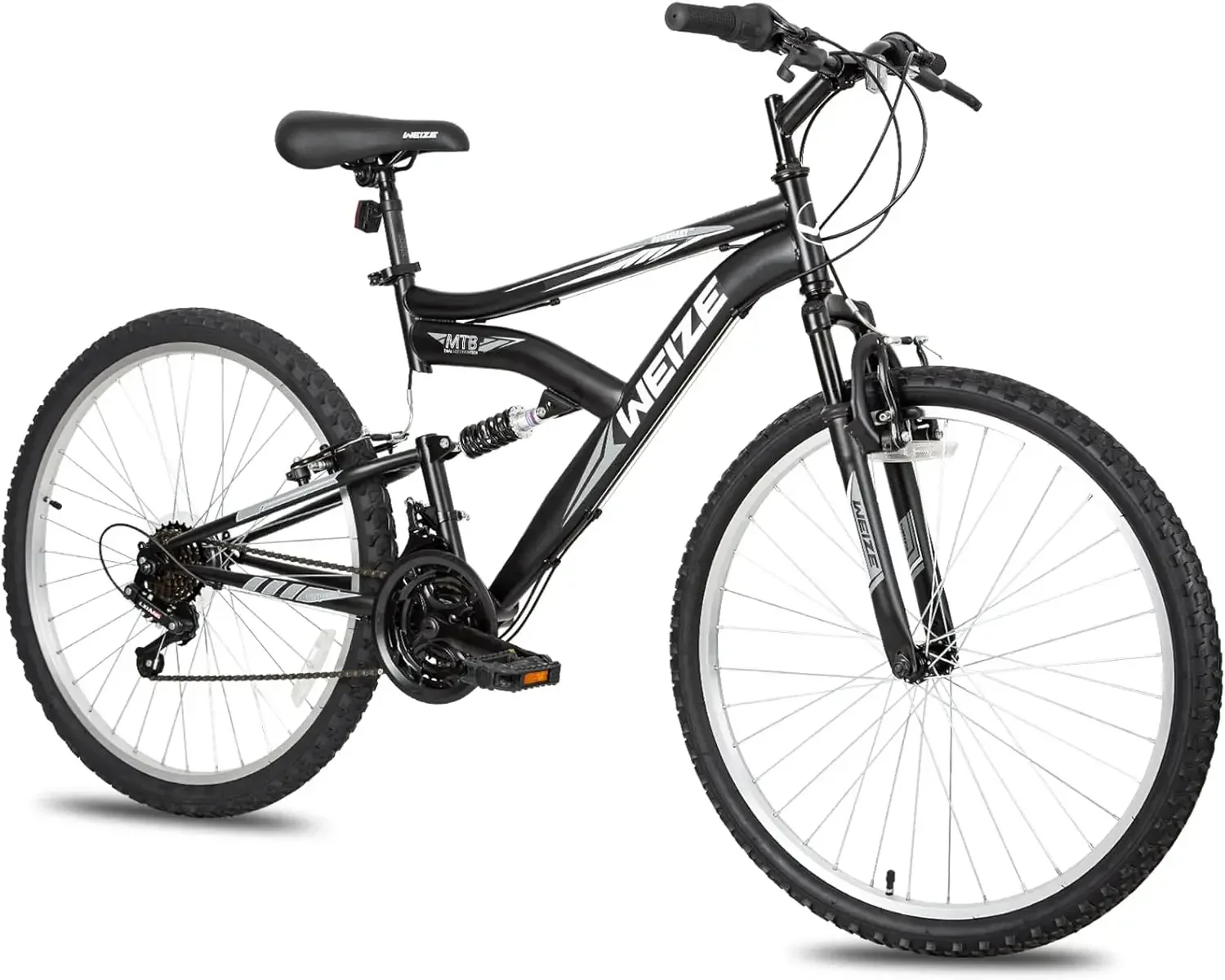 Mountain Bike 26 inch Outdoor Cycling Bike 18-Speed/High-Carbon Steel/Dual Full Suspension Adjustable Ergonomic Seat