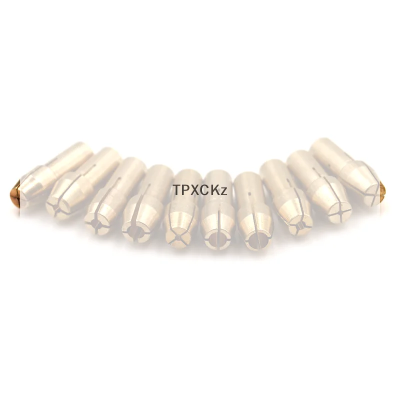 /TPz/brass drill chuck collet bits 0.5-3.2mm 4.8mm shank for rotary tool 10Pcs