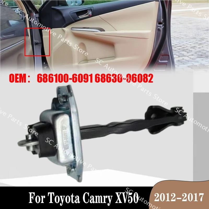 For Toyota Camry XV50 2012-2017 Car Door Check Stopper Stop Tightening Restrict Door From Loosening 68610-06091 68630-06082