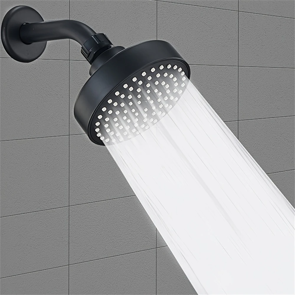 

1 Piece Of Bathroom Facilities 4 Inch Black Faucet Replacement Exquisite And Compact Bathroom Beautiful Shower Head Decoration