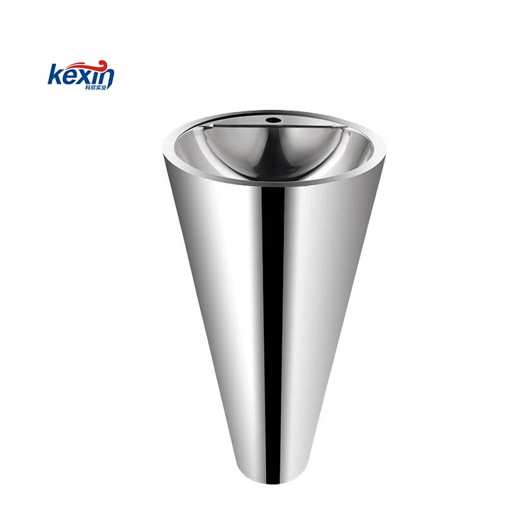 Kexin Eco Friendly Bathroom Stainless Steel Washbasin Hotel Luxury Free Standing Round Sink Basin