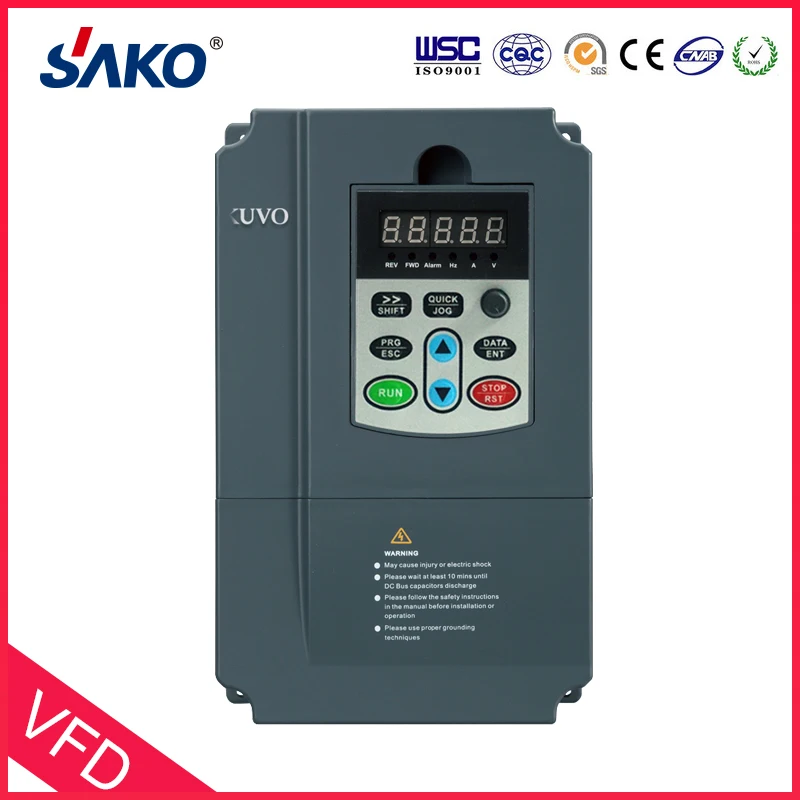 Imagem -04 - Sako Ski670 7.5kw 10hp Vfd 220vac Entrada 380vac Saída Inversor de Freqüência Variável