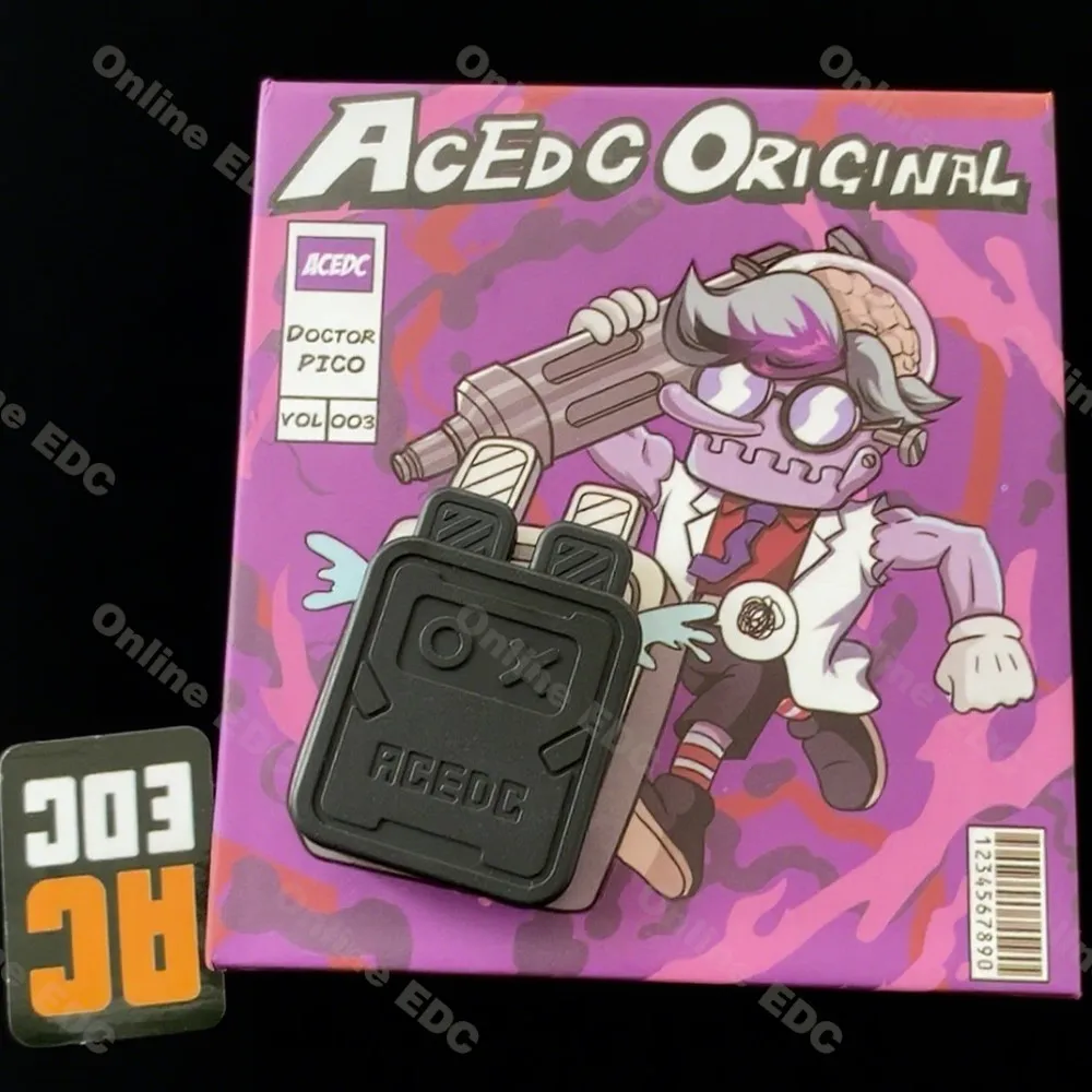 Usato EDC Giocattoli ACEDC VIP Coniglio Carino Push Slider Nero PEI Fidget Spinner Cubo Gadget da scrivania Giocattoli per le dita Giocattoli antistress