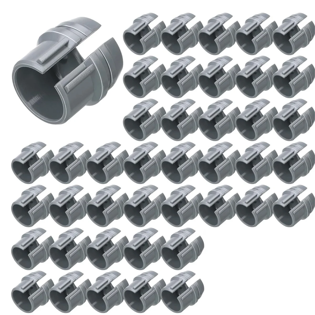 100Pcs Non Metallic Cable Connectors Wire Fixing Buckle,Snap Style Installation for Wiring 14/2-10/3 AWG,(1/2 Inch)