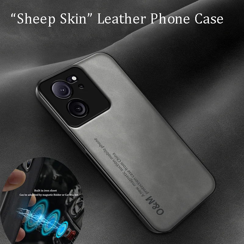 حافظة هاتف جلدية غير لامعة عتيقة لهاتف Xiaomi 17 Pro Max 15T 15 14T 14 13 13T 12 12T 11 11T Pro غطاء سيليكون حديد مغناطيسي مدمج #1