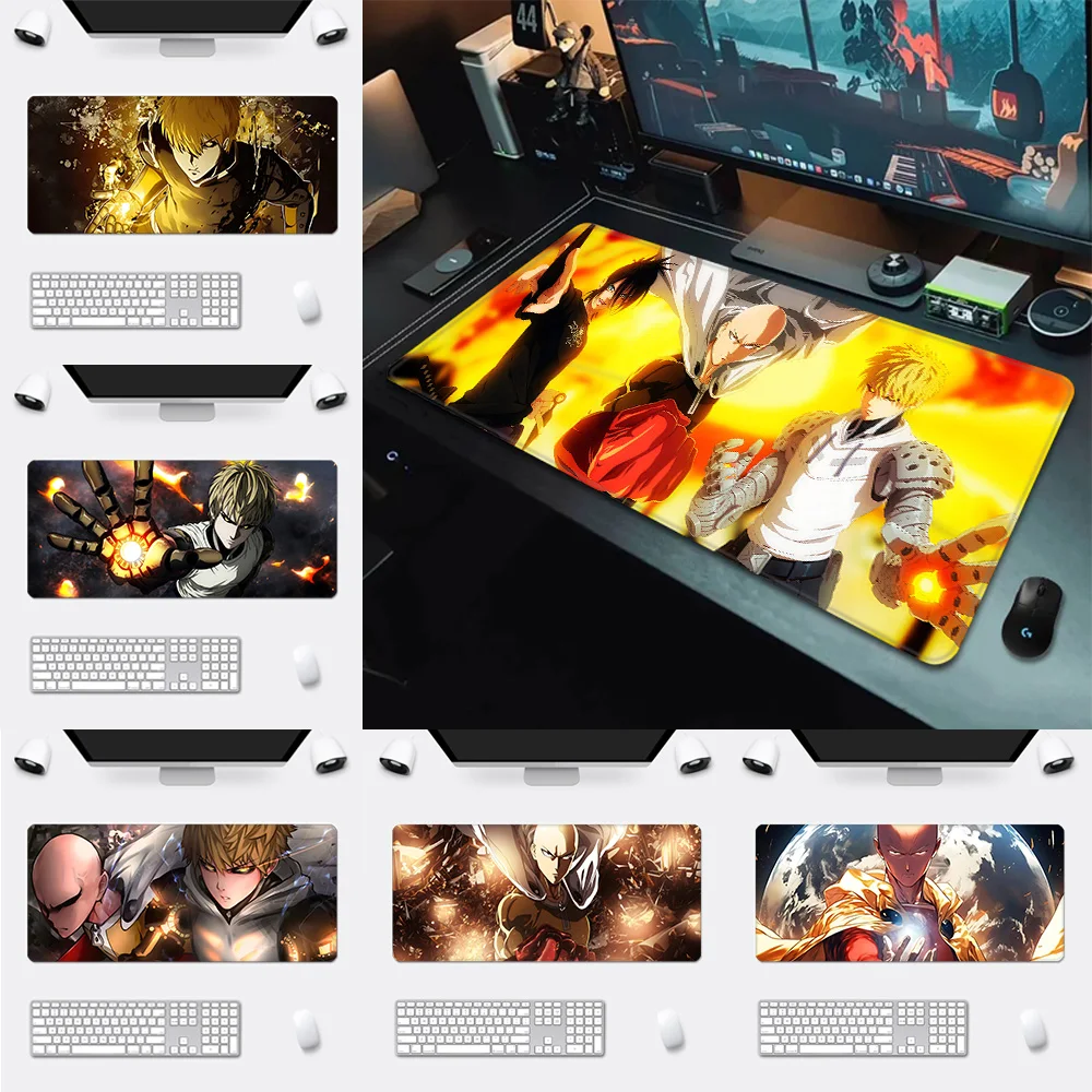 

Mousepad HD Printing Computer Gamers Locking Edge Non-slip Anime One Punchs Mans Mouse Pad XXL90x40cm Keyboard PC Desk Pad