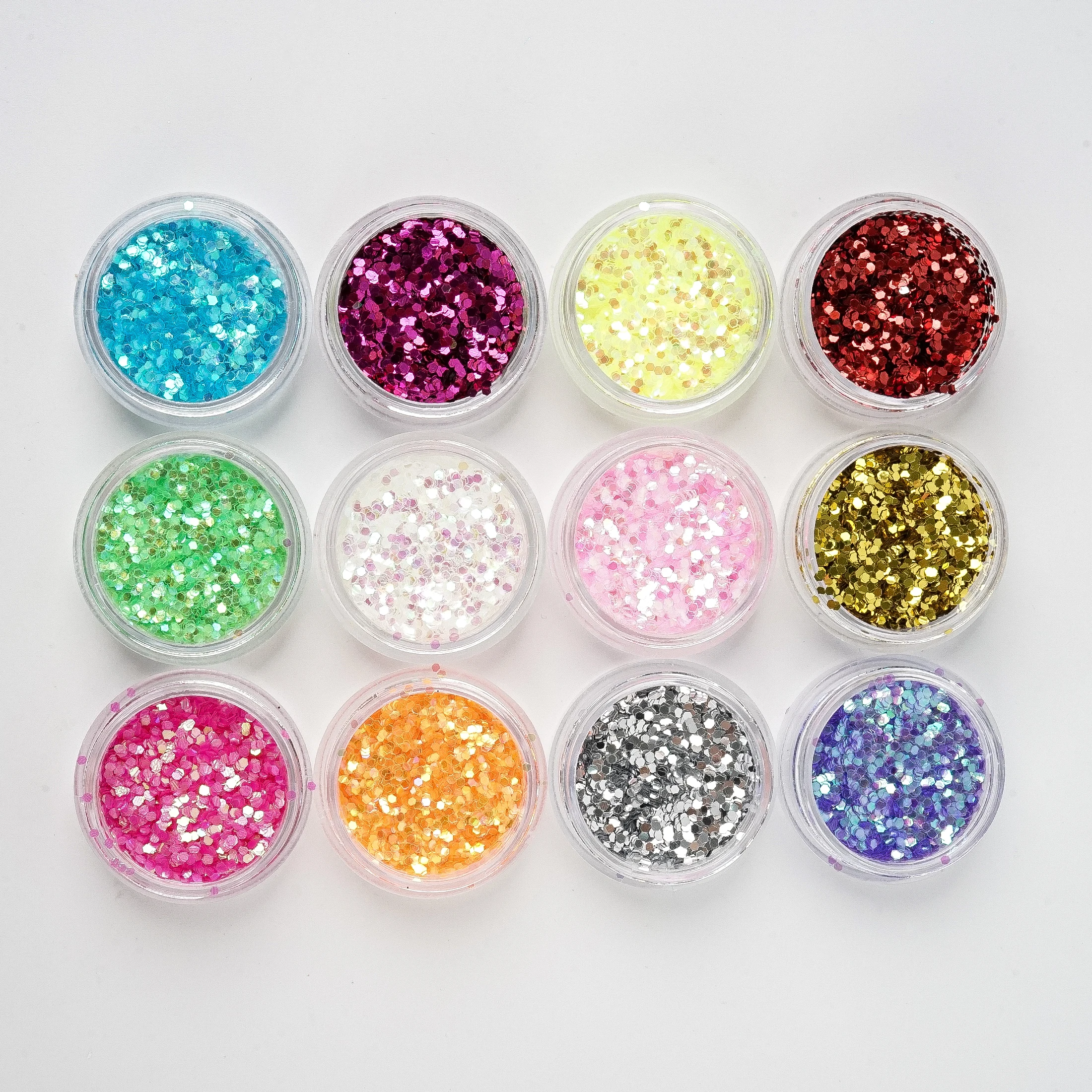 Conjunto de pó fino para nail art, unha polonês, gel uv, acrílico, glitter, diy, ferramentas de decoração, 12 pcs/set