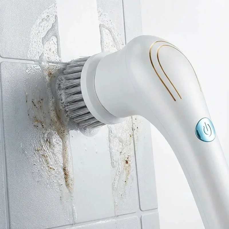 2026 NEW Premium Electric Cleaning Brush - IPX7 Waterproof, Ergonomic Handle for Bathroom/Sink, Safe Immersion Use, Single Piece