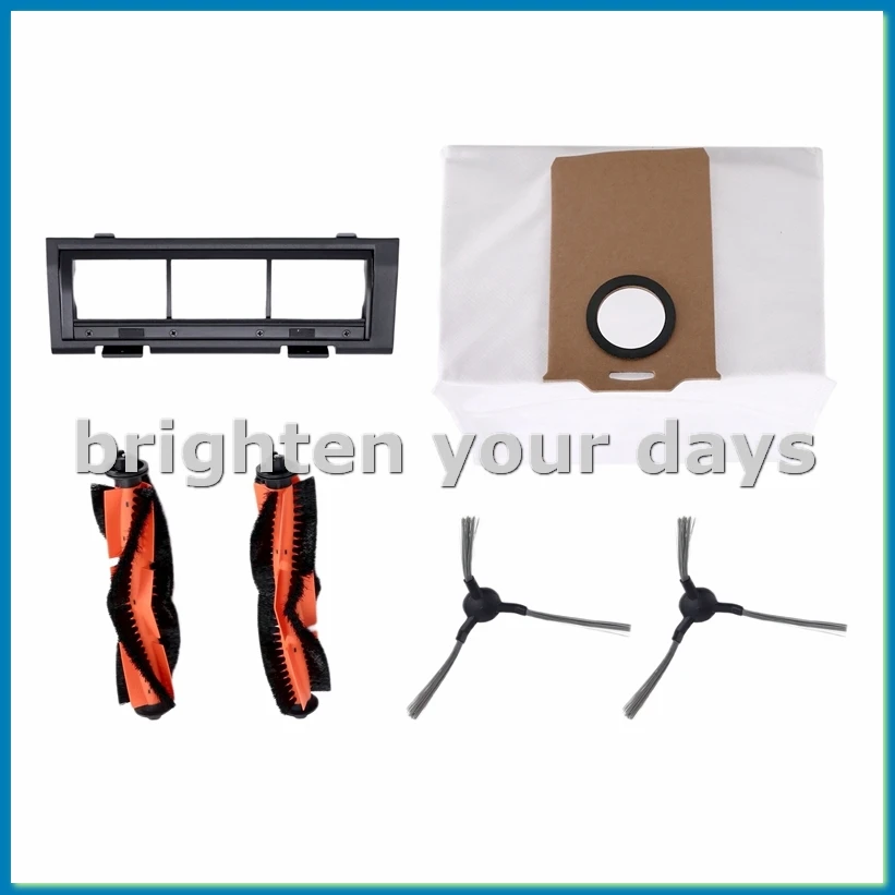 

For Trouver E10/E20 Plus/ VCR S6/S6+ Vacuum Cleaner Side Brush Roller Brush Cover Dust Bag Cleaning Kit-A63M
