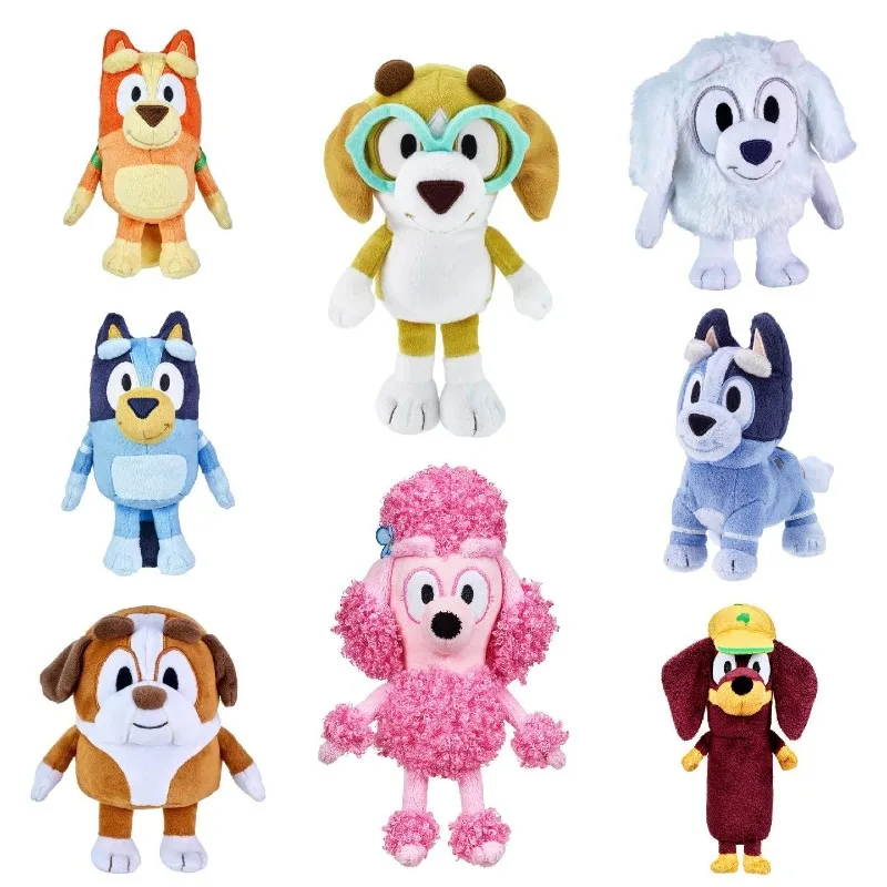 

2026 New Kawaii Genuine Bluey Family Cartoon Plush Doll Toy Doll Room Decoration Girl Birthday Gift Christmas Gift