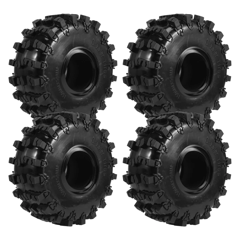 

4PCS 150MM 2.2 Rubber Big Tires Wheel Tyres For 1/10 RC Crawler Car Axial Wraith SCX10 Capra Traxxas TRX4 TRX6 D90