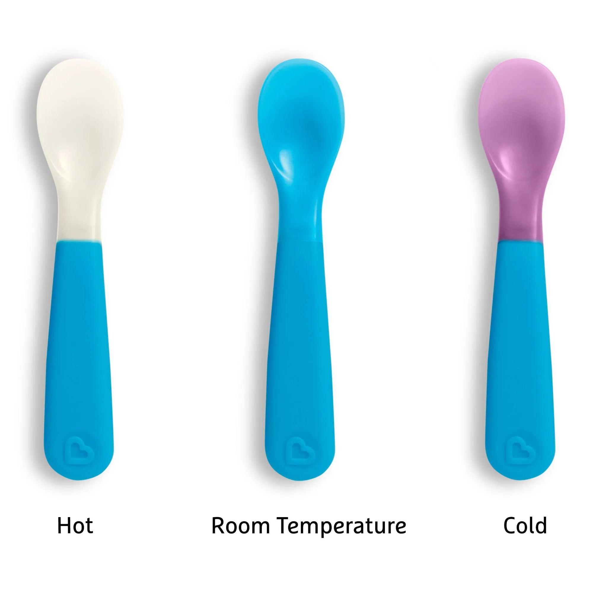 6pcs Color Changing Toddler Forks And Spoons Set, Easy Grip Kids Utensils For Self Feeding And Daily Meals