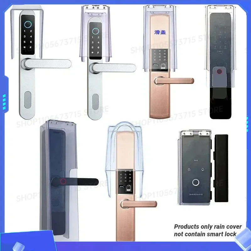 for Smart Door Lock Waterproof Cover Fingerprint Lock Outdoor Flip Cover Rainproof Transparent Acrylic Doorbell Protective