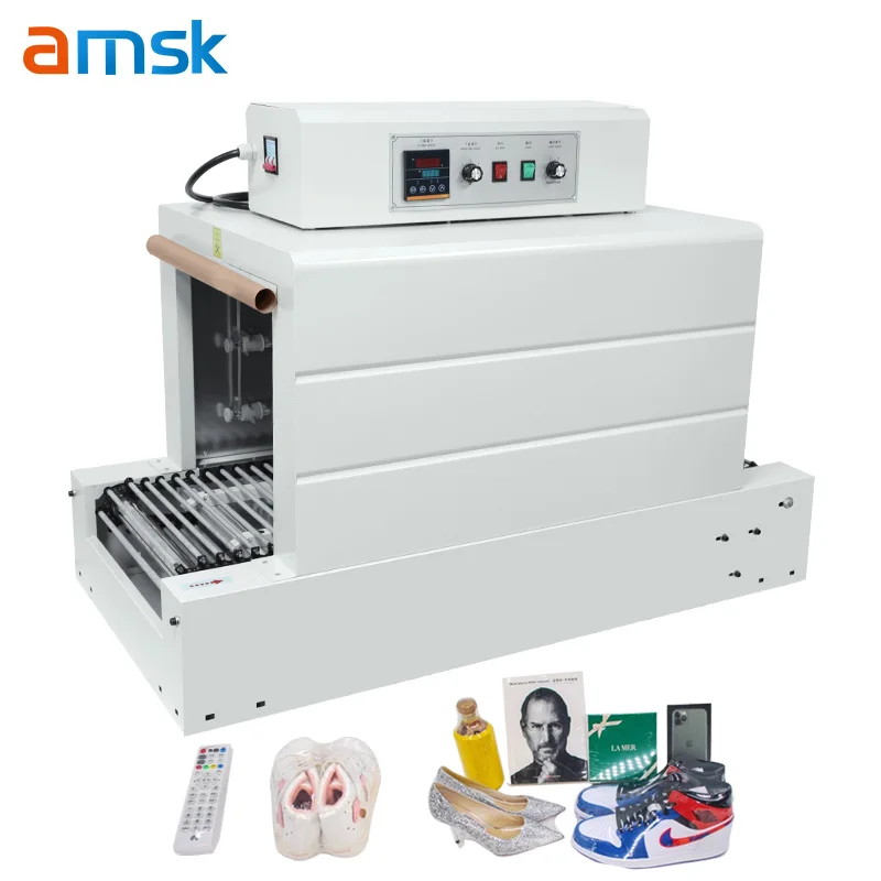 BS-4035 โซ่ขวดพลาสติกอัตโนมัติ PVC ความร้อนฟิล์มความร้อนอุโมงค์ฉลากหดบรรจุเครื่องห่อ