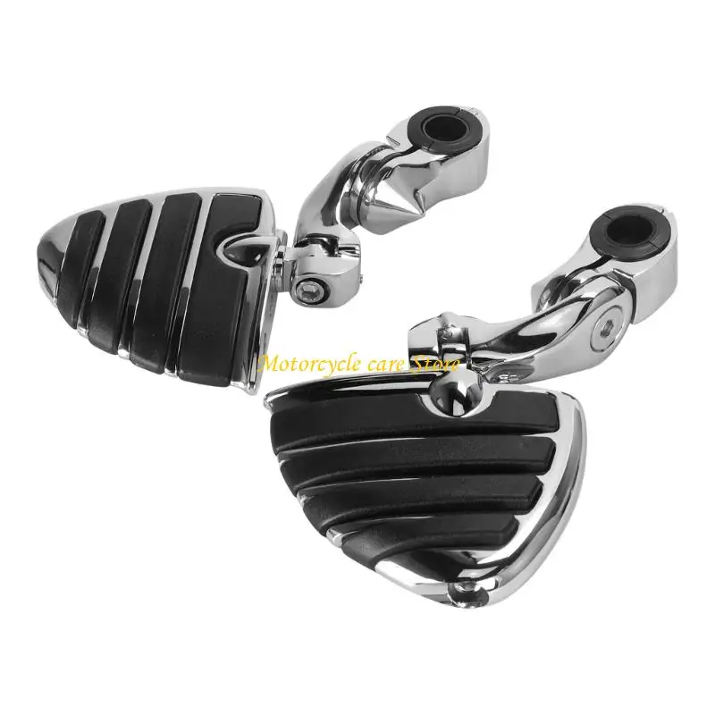 

U75F Motorcycle Foot Pedals Aluminum Construction Easy Installation Foot Rest Pedal