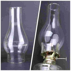 Kerosene Lamp Glass Shade Light Bulb for Oil Vintage Lampshade Retro Chimney Lights Replacement Clear Windproof