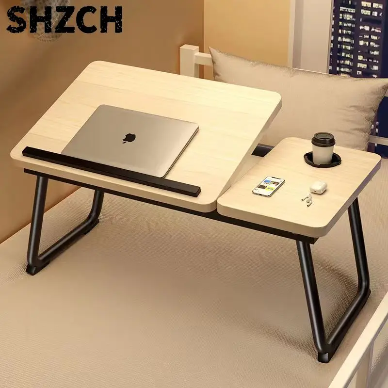 Mini Foldable Table with Angle Control for Laptop, Five-layer Bed Tray, Desk.