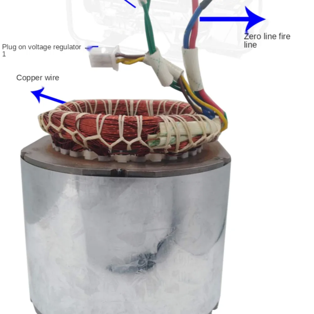 Diesel gasoline generator rotor + stator motor assembly 2kw/2.8kw3KW single-phase three-phase copper coil accessories