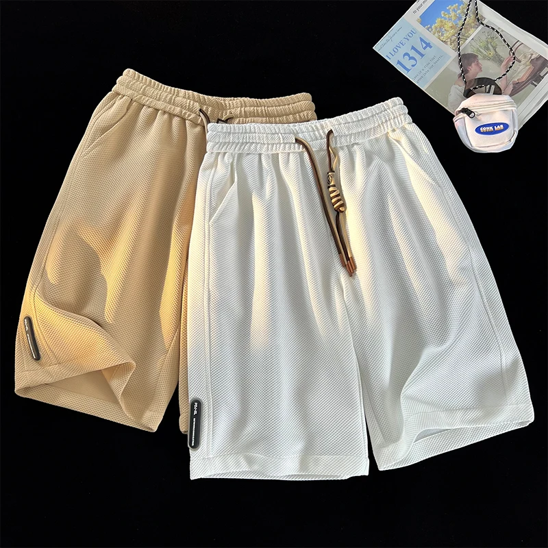 

Мужские спортивные шорты для баскетбола в американском стиле, летние, прямого кроя, свободные, повседневные, из тонкой ткани, комфортные, дышащие, прохладные