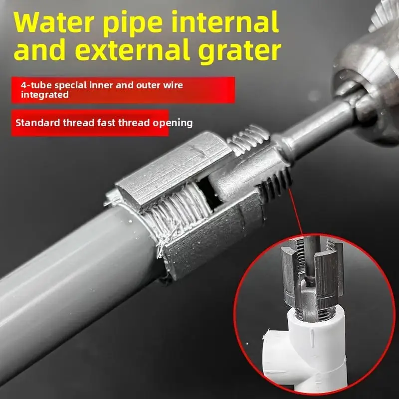 

Integrated Internal and External Thread Pipe Threading Tool for 1/2-inch PPR Pipes, with Taps and Dies for Thread Cutting.