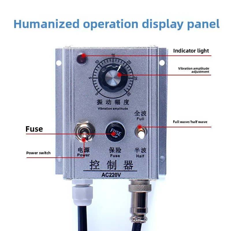 220V 10A Vibration Bowl Controller Half Wave Full Wave Regulator for Industrial Linear Vibration Feeder