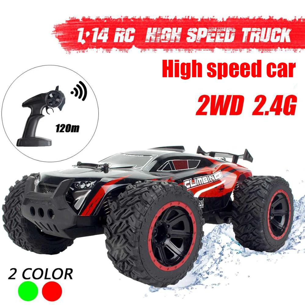 1:14 RC Car 2.4Ghz High Speed Off-road Racing Remote Control Car Vehicle Electric Monster Truck Crawlers Toys for Children Boys