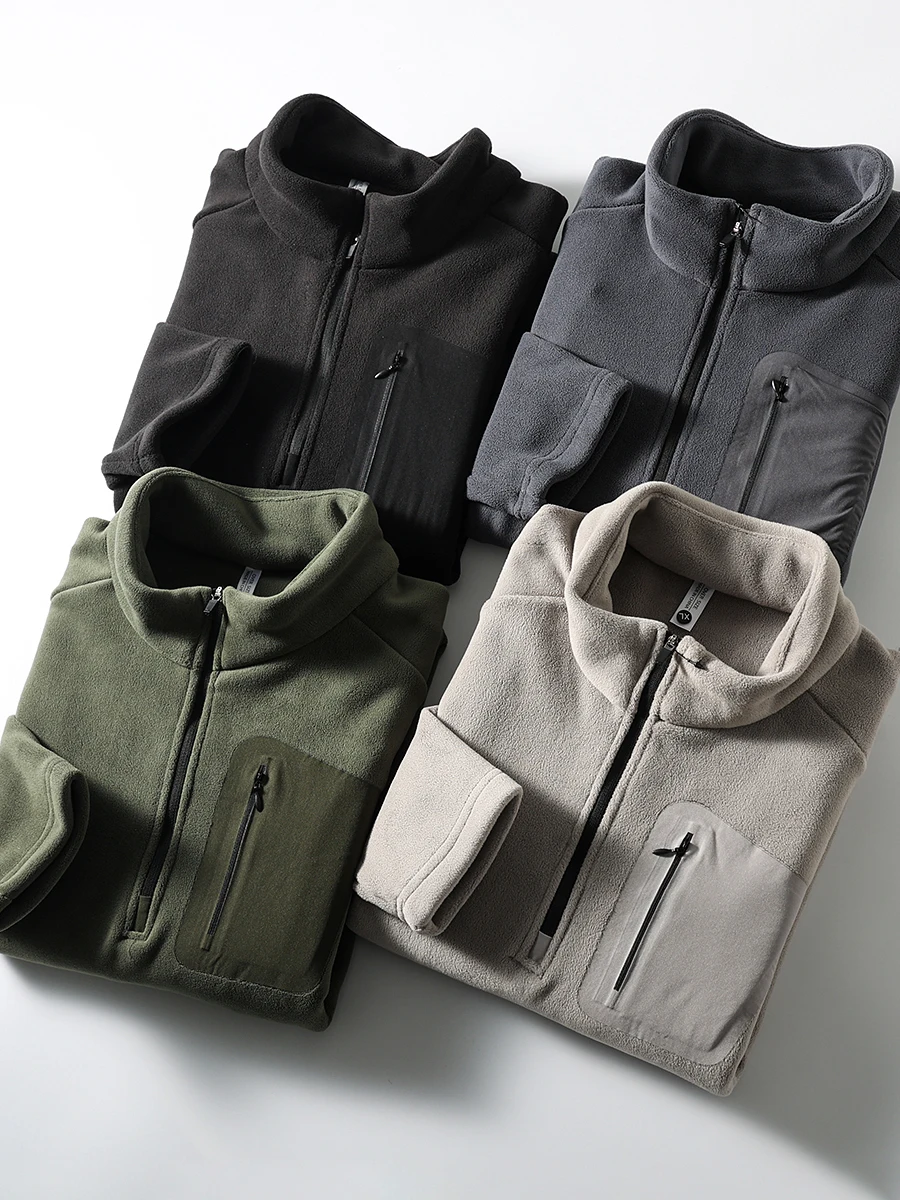 

Outdoor Men's Fce Sweatirt Thi Warm f Zip Long Sve Thermal Clothing Youth Autumn Winter Straight Leg pe ...