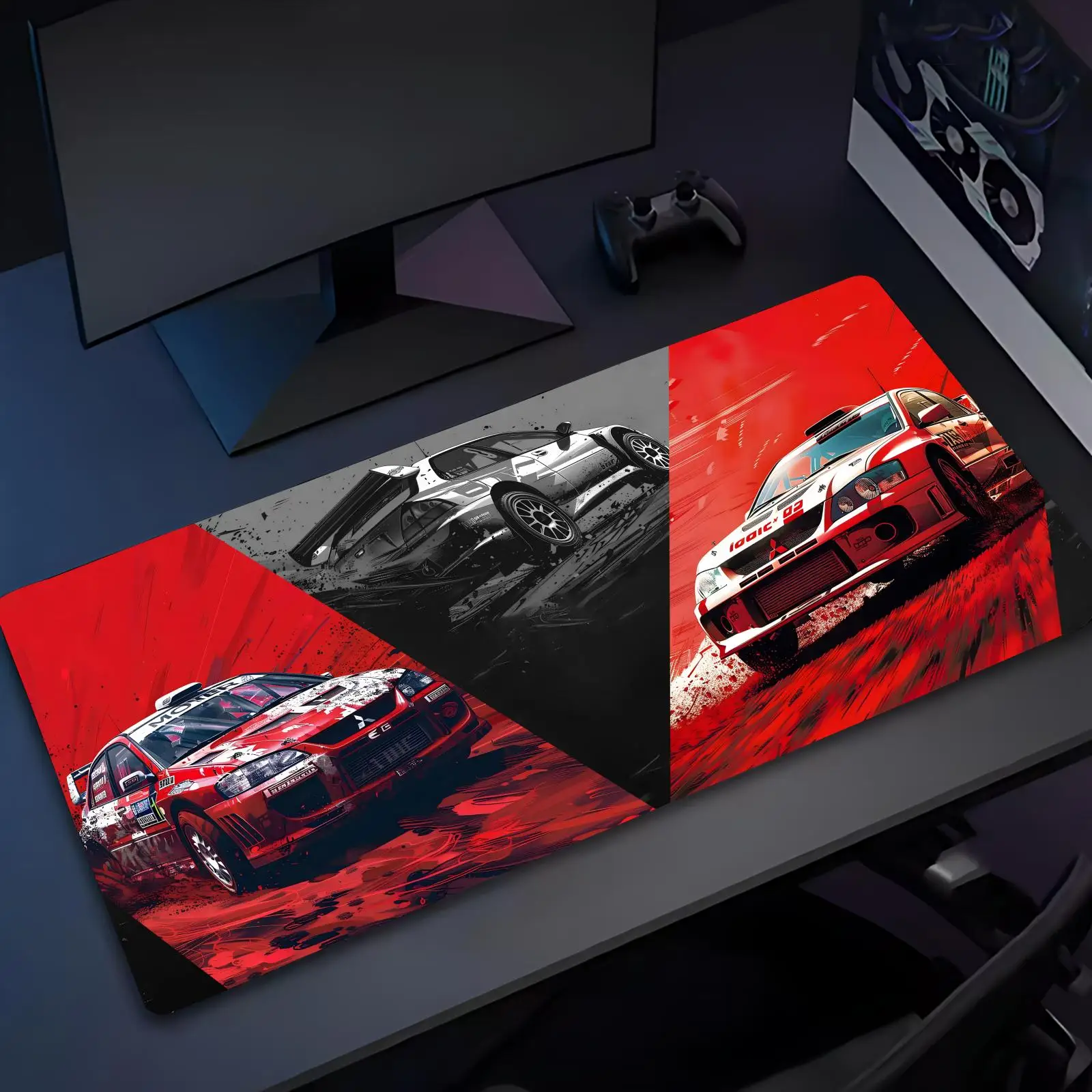 M-MitsubishiS Lancer EVO Mouse Pad Large Mouse Pad,Smooth Surface, Suitable For Office Use And Gaming
