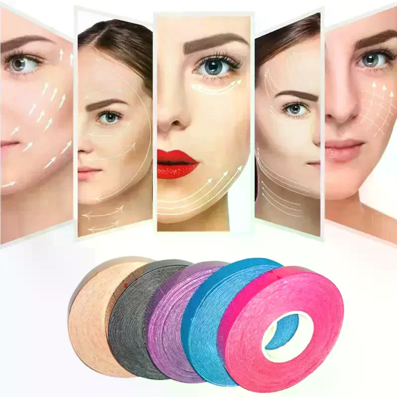 

1 Roll Face And Neck Wrinkle Removal Tape Smooth Multipurpose High Elasticity Face Sticker For Forehead Neck Lips Chin Care Tool