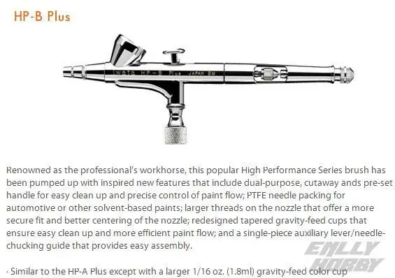 ANEST IWATA MEDEA Airbrush HP-BP 1/16 High Performance Plus HPBP 0.2mm oz. 1.8ml